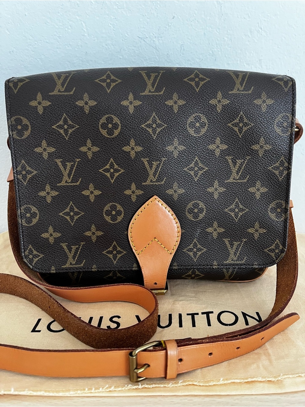 Louis Vuitton Monogram Cartouchiere Crossbody GM 1993